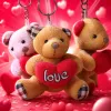 Brown bear plush toy, cute throw pillow, fabric home decoration, children's gift Specification image